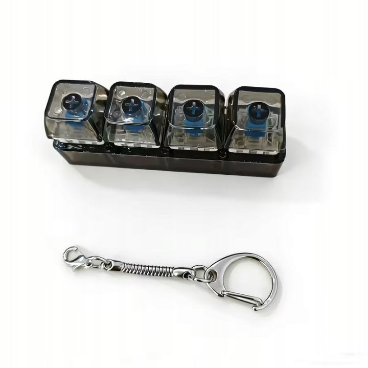 🖤 KlikBox Czarny – Antystresowy Kliker Brelok do Kluczy